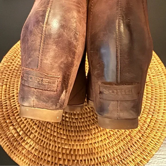 Sorel wedge Brown Ankle Boots size women’s 9 - Picture 5 of 10